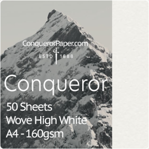 SMALL PACK - TINT:HighWhite, FINISH:Wove, PAPER:160gsm, SIZE:210x297mm, QTY:50Sheets, WATERMARK:No